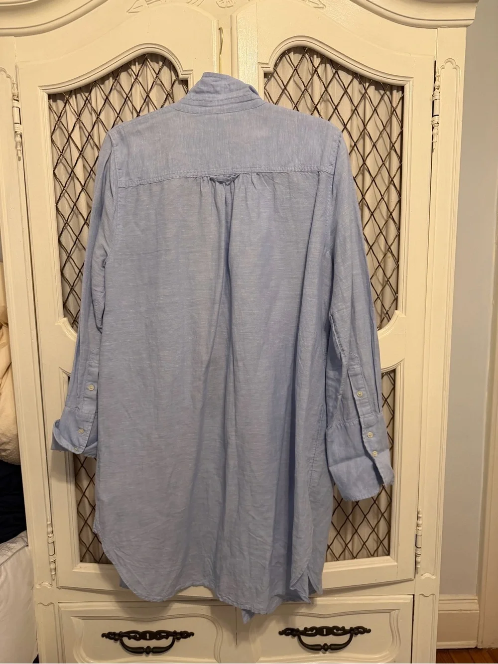 J Crew women’s light blue cover up